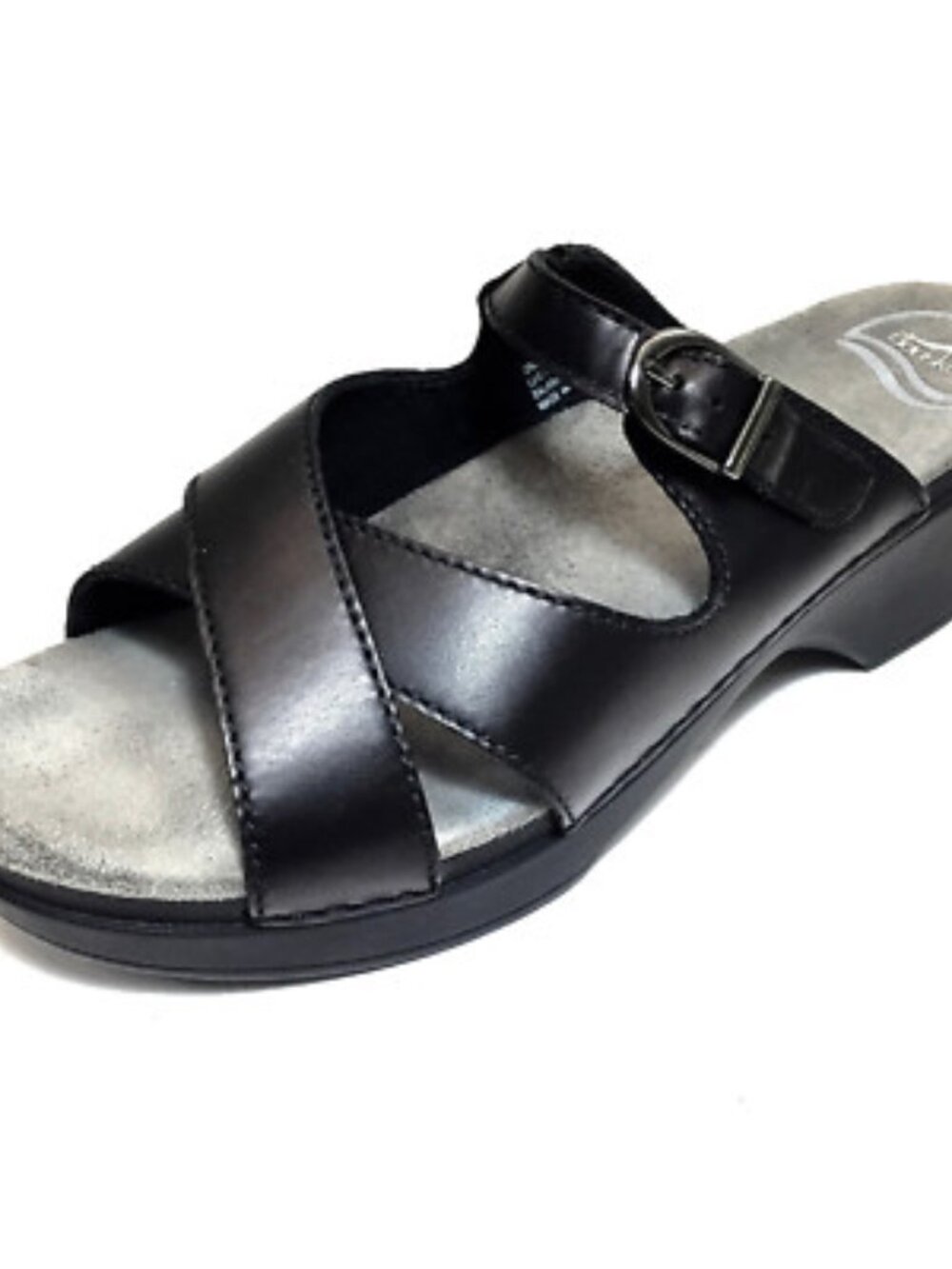 Dansko Sela Black Leather Strappy Platform Sandal Size 40/US 9,5-10